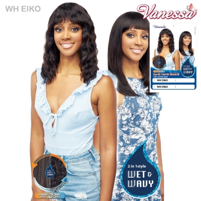 Vanessa 100% Human Hair Wet & Wavy Wig - WH EIKO